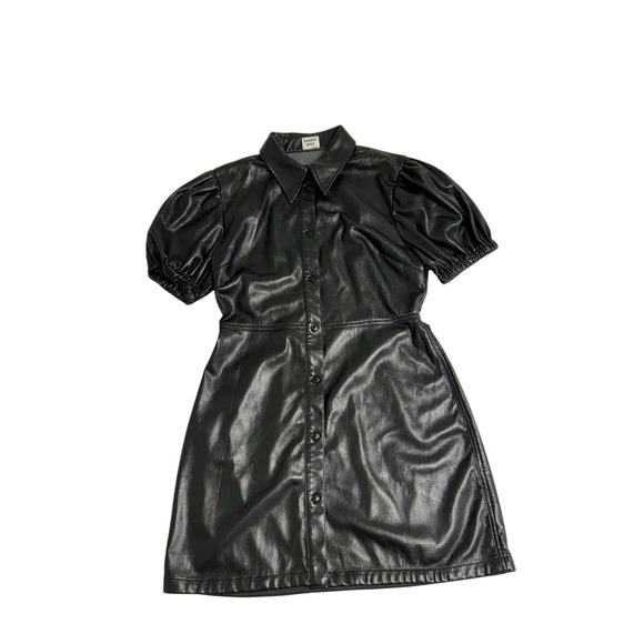 leather long sleeve dress Fate: All Your Idea Black Faux Leather Dress, Small - The Mint Julep Boutique